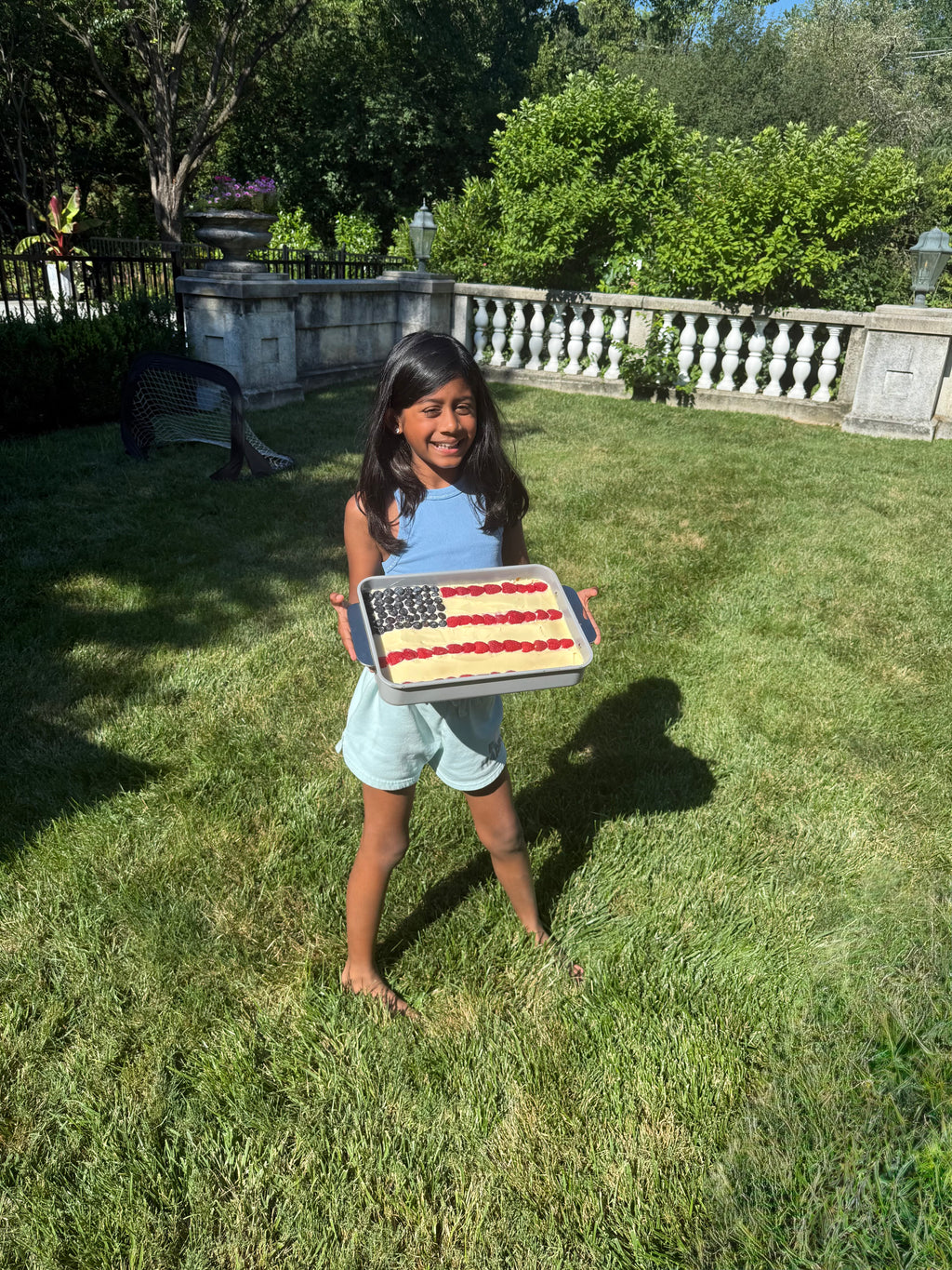 American flag cake