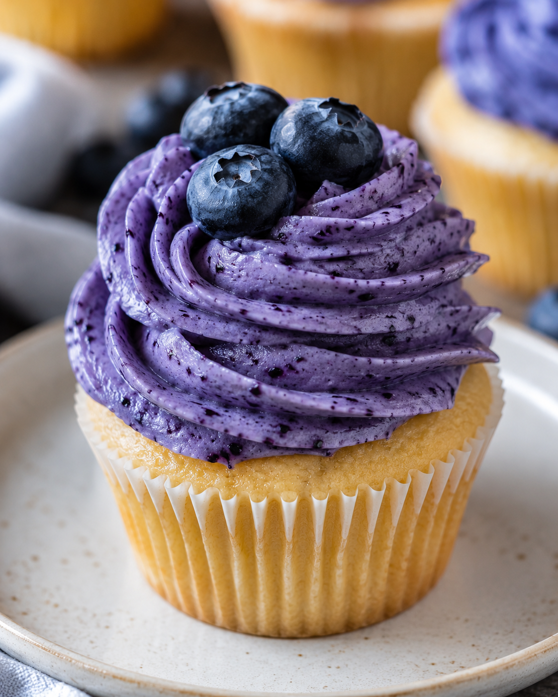 briliant blueberry cupcakes